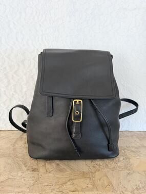 Vtg Coach Legacy black backpack Daypack 9827